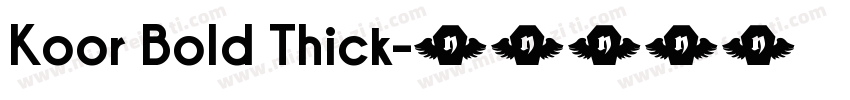 Koor Bold Thick字体转换